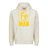 Oatmeal Heather fe man funny superhero for halloween Premium Hoodie - artisFamous
