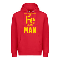 Red fe man funny superhero for halloween Premium Hoodie - artisFamous