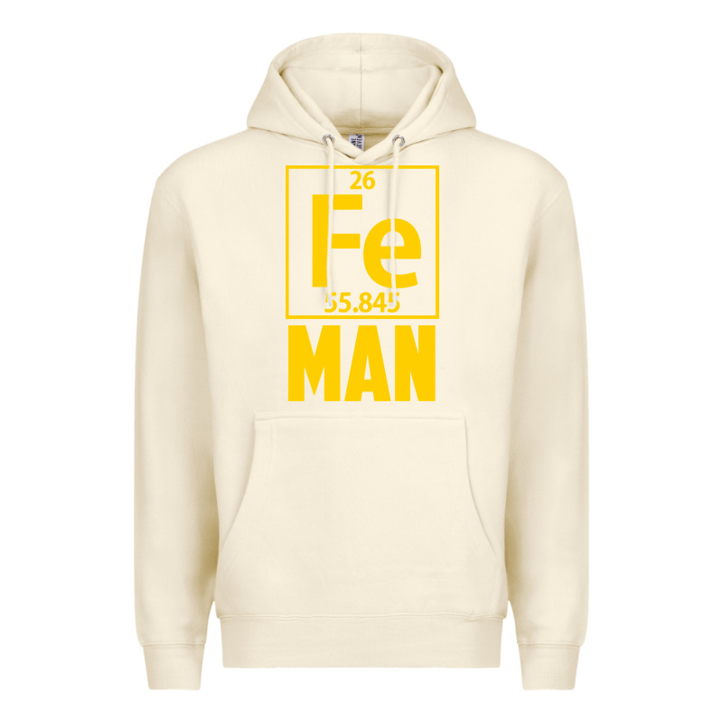 Fe Man Funny Superhero For Halloween Premium Hoodie by artisFamous | Teevron