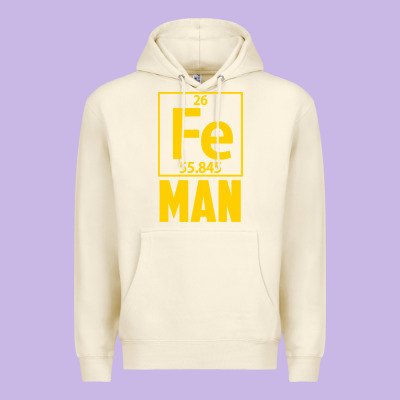 Fe Man Funny Superhero For Halloween Premium Hoodie Designed By Artisfamous