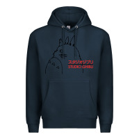 Navy best studio ghibli Premium Hoodie - artisFamous