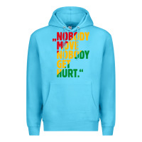 Ocean Blue nobody move nobody get hurt Premium Hoodie - artisFamous