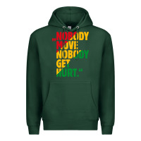 Sports Green nobody move nobody get hurt Premium Hoodie - artisFamous