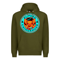 Army Green el paso chihuahuas cute chihuahua angry funny dog lover  t shirt Premium Hoodie - artisFamous