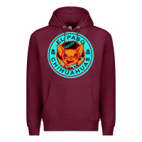 Burgundy el paso chihuahuas cute chihuahua angry funny dog lover  t shirt Premium Hoodie - artisFamous