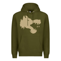 Army Green The gray wolf of battletech Premium Hoodie - artisFamous