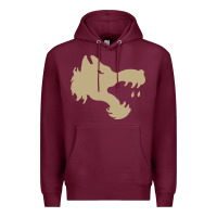 Burgundy The gray wolf of battletech Premium Hoodie - artisFamous
