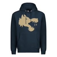 Navy The gray wolf of battletech Premium Hoodie - artisFamous