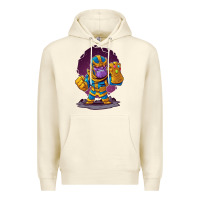 Sandshell cartoons super hero Strong Hands Premium Hoodie - artisFamous