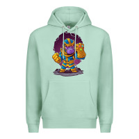 Seafoam cartoons super hero Strong Hands Premium Hoodie - artisFamous