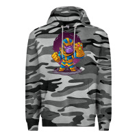 Slate Camo cartoons super hero Strong Hands Premium Hoodie - artisFamous