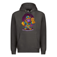 Smoke cartoons super hero Strong Hands Premium Hoodie - artisFamous