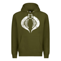 Army Green vintage cobra symbol Premium Hoodie - artisFamous