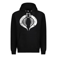 Black vintage cobra symbol Premium Hoodie - artisFamous