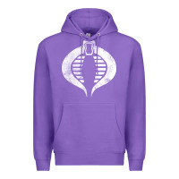 Purple vintage cobra symbol Premium Hoodie - artisFamous