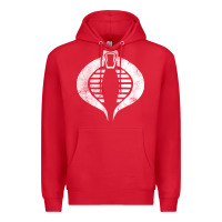 Red vintage cobra symbol Premium Hoodie - artisFamous
