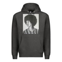 Charcoal Heather angela davis speaking Premium Hoodie - artisFamous