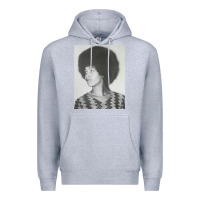 Heather Grey angela davis speaking Premium Hoodie - artisFamous
