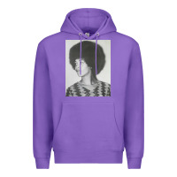 Purple angela davis speaking Premium Hoodie - artisFamous