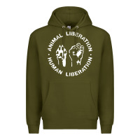 Army Green animal liberation Premium Hoodie - artisFamous