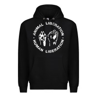 Black animal liberation Premium Hoodie - artisFamous