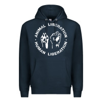 Navy animal liberation Premium Hoodie - artisFamous