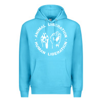 Ocean Blue animal liberation Premium Hoodie - artisFamous