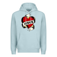 Blue Mist jesus love Premium Hoodie - artisFamous