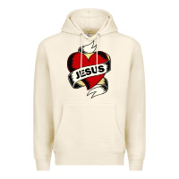 Tofu jesus love Premium Hoodie - artisFamous