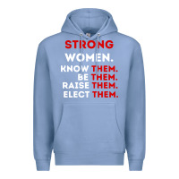Colony Blue strong women know them be them Premium Hoodie - artisFamous