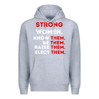 Heather Grey strong women know them be them Premium Hoodie - artisFamous