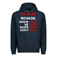 Navy strong women know them be them Premium Hoodie - artisFamous