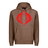 Chestnut vintage cobra symbol Premium Hoodie - artisFamous