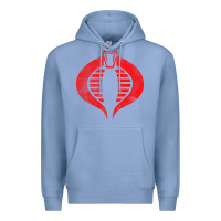 Colony Blue vintage cobra symbol Premium Hoodie - artisFamous