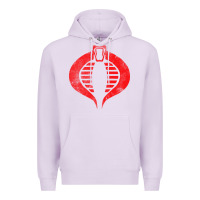 Lilac vintage cobra symbol Premium Hoodie - artisFamous