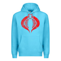 Ocean Blue vintage cobra symbol Premium Hoodie - artisFamous