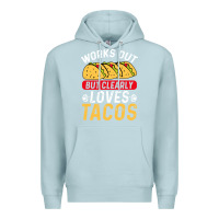 Blue Mist tacos work out gym gift classic Premium Hoodie - artisFamous