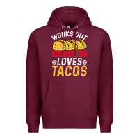 Burgundy tacos work out gym gift classic Premium Hoodie - artisFamous