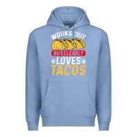 Colony Blue tacos work out gym gift classic Premium Hoodie - artisFamous