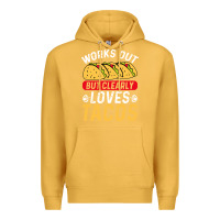 Mustard tacos work out gym gift classic Premium Hoodie - artisFamous
