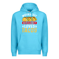 Ocean Blue tacos work out gym gift classic Premium Hoodie - artisFamous