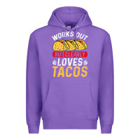 Purple tacos work out gym gift classic Premium Hoodie - artisFamous