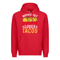 Red tacos work out gym gift classic Premium Hoodie - artisFamous