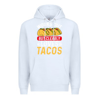 White tacos work out gym gift classic Premium Hoodie - artisFamous