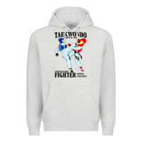 Dove Grey taekwondo sport art Premium Hoodie - artisFamous