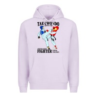 Lilac taekwondo sport art Premium Hoodie - artisFamous