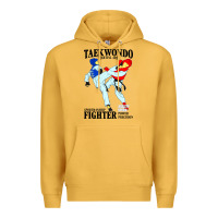 Mustard taekwondo sport art Premium Hoodie - artisFamous