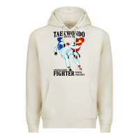 Oatmeal Heather taekwondo sport art Premium Hoodie - artisFamous