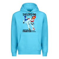 Ocean Blue taekwondo sport art Premium Hoodie - artisFamous