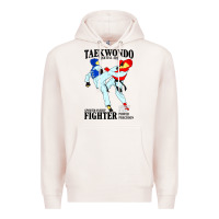 Pale Pink taekwondo sport art Premium Hoodie - artisFamous